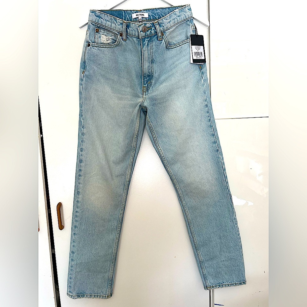 Re/Done 70’s Straight denim jeans brand new with tags in color Nu Disco